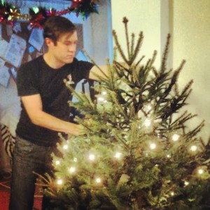 christmas 2012 tree with sam