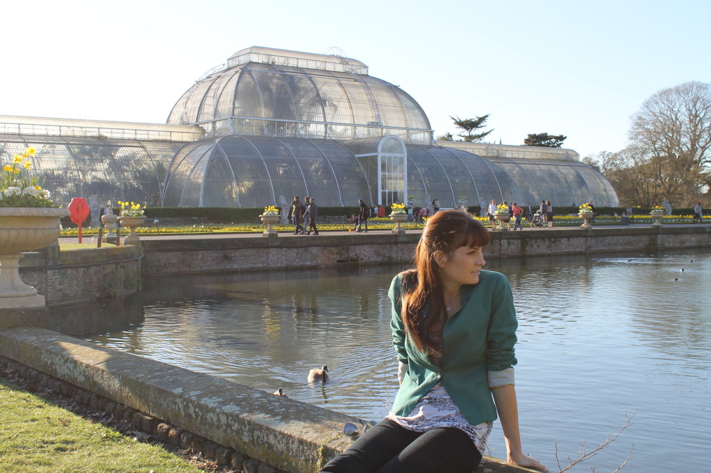 palm house and pond