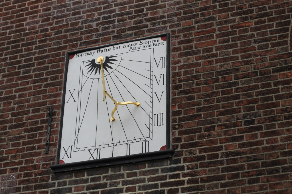 clock on church