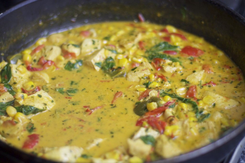 basil chicken curry