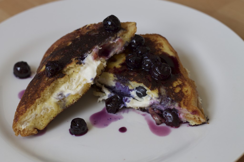 Blueberry Cream cheese overnight French toast