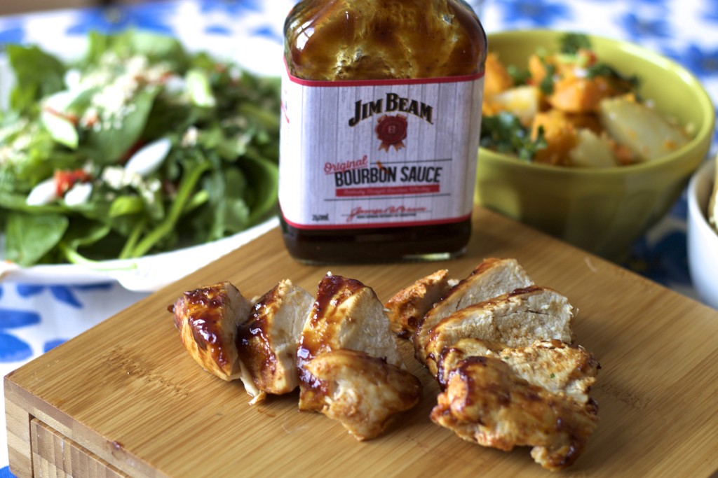 jim bean and chicken