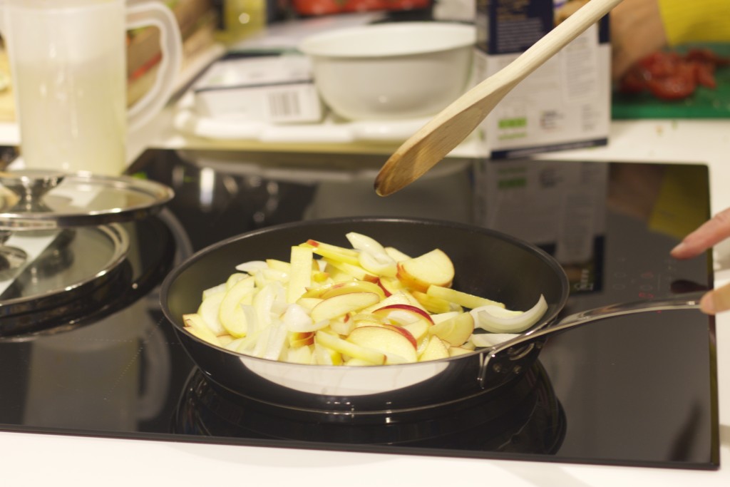 stewing apples and onions