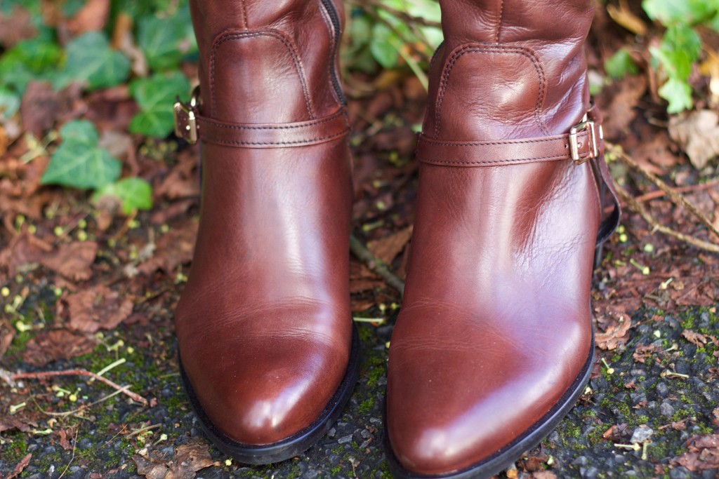 closeup of boots
