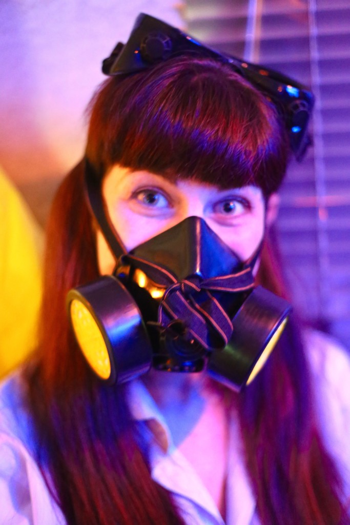 me in gas mask
