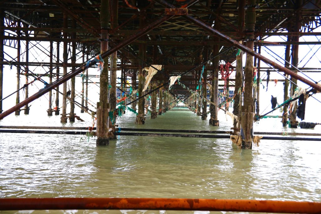 underneath pier