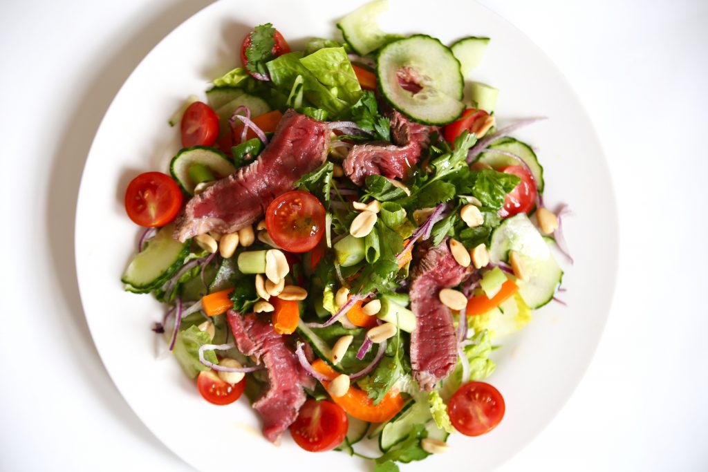 beef salad with meat lust