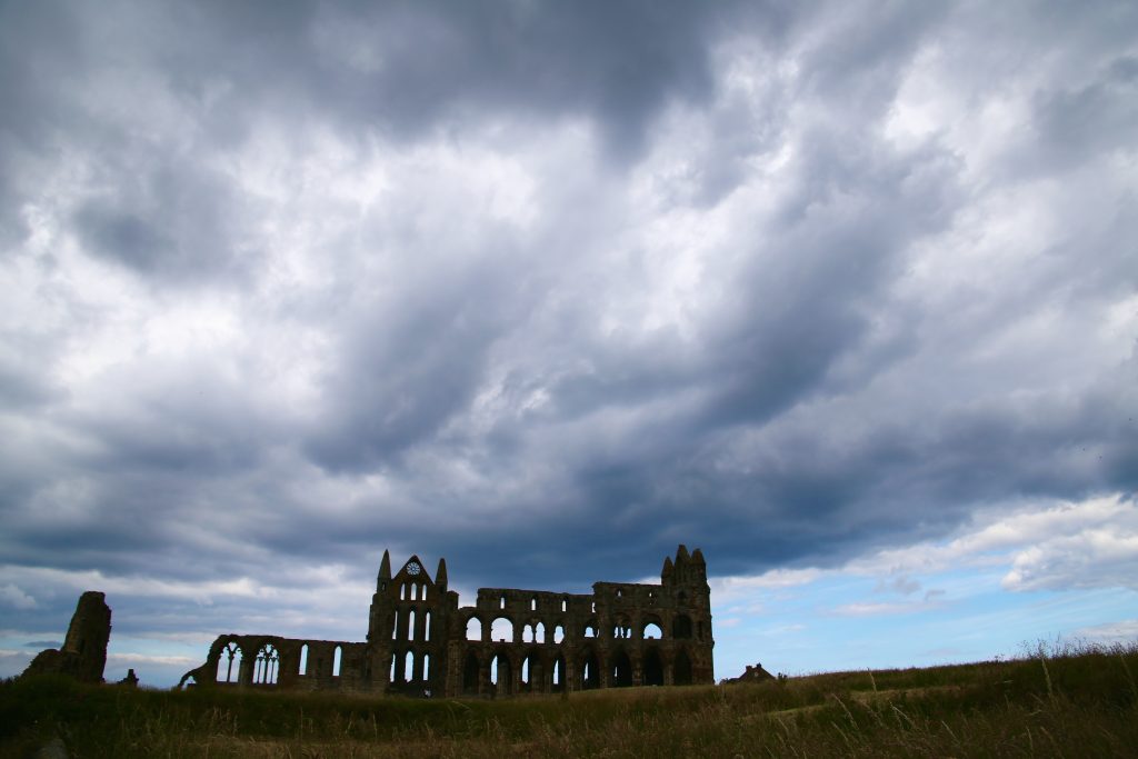 whitby abbey clouds