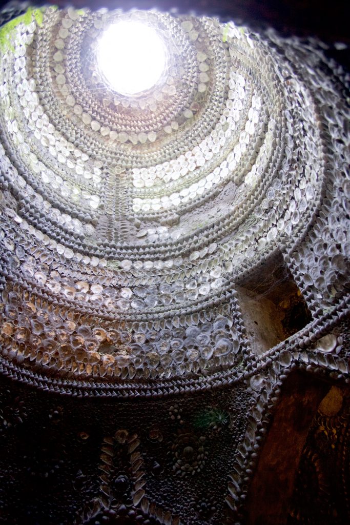 shell grotto celing
