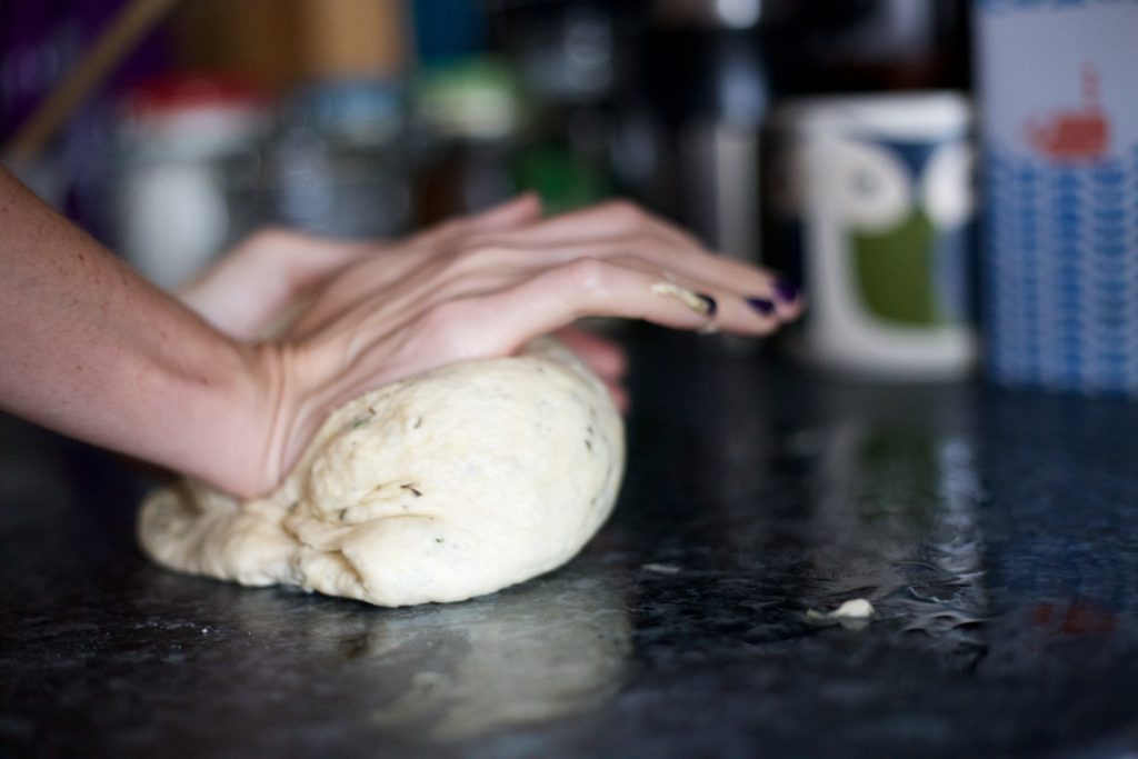 kneeding-dough