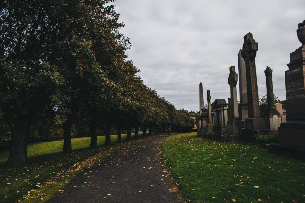 path in the Glasgow Necropolis