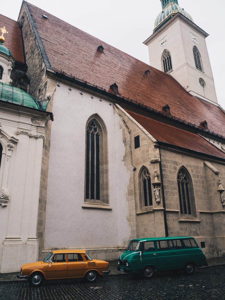 old car and st martins cathedral