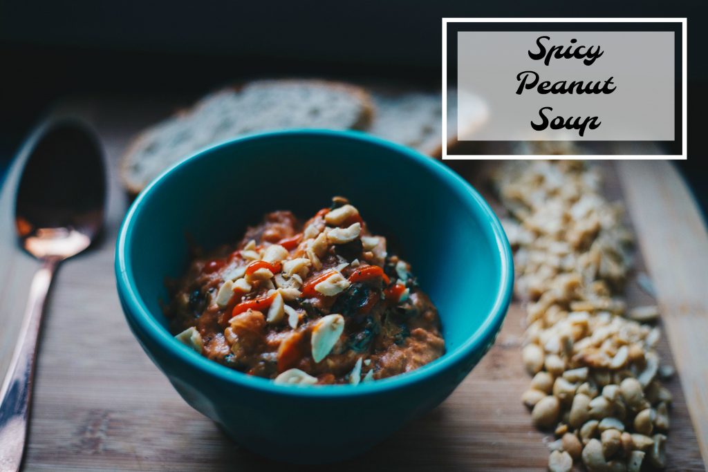 pin it for later spicy peanut soup
