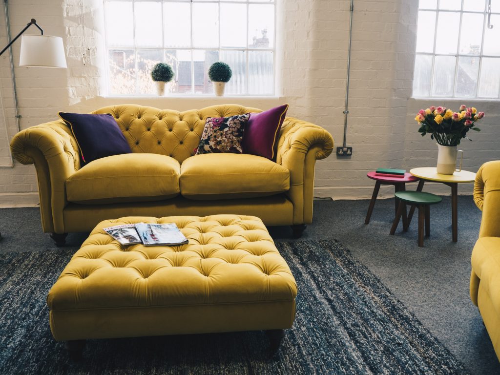 dfs joules yellow sofa