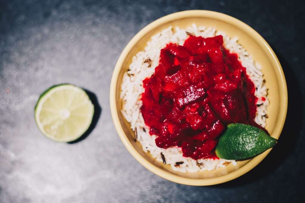 beetroot and coconut curry