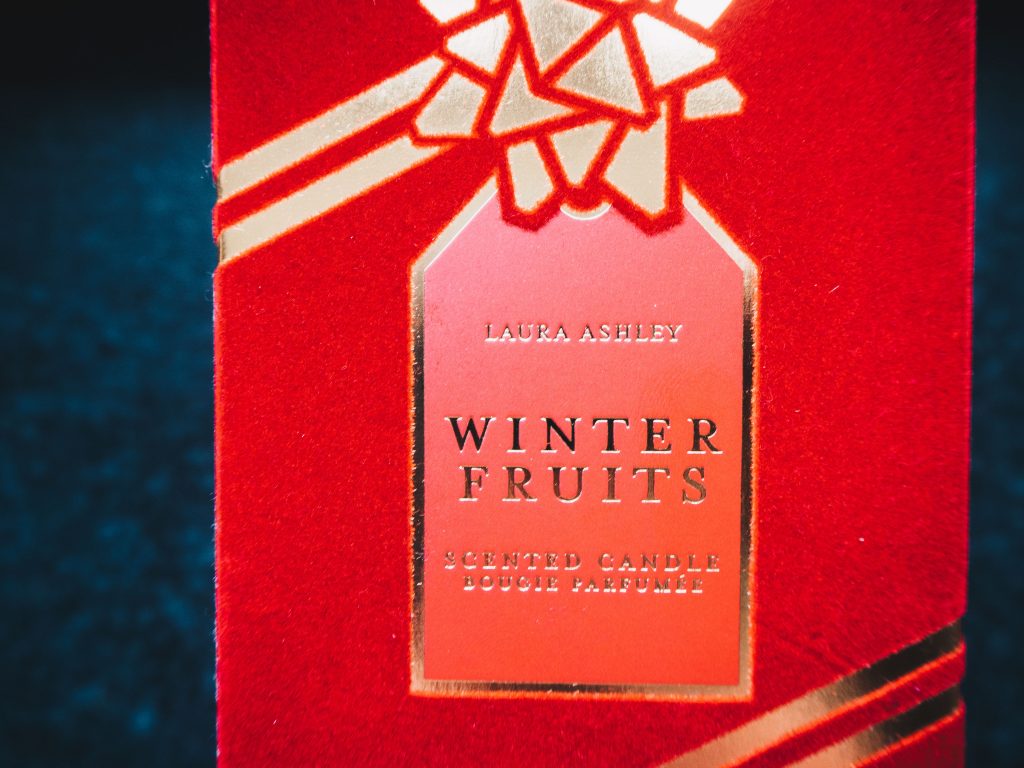 winter fruits candle