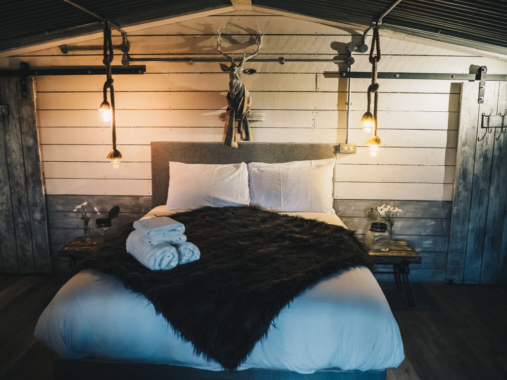 bedroom in smaller cabin