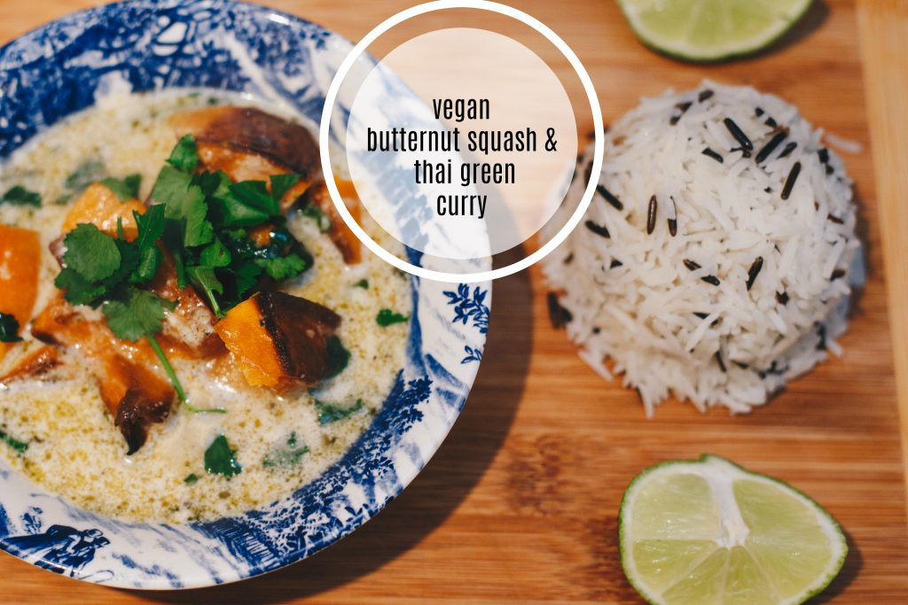 pin it for later vegan butternut squash and thai green curry