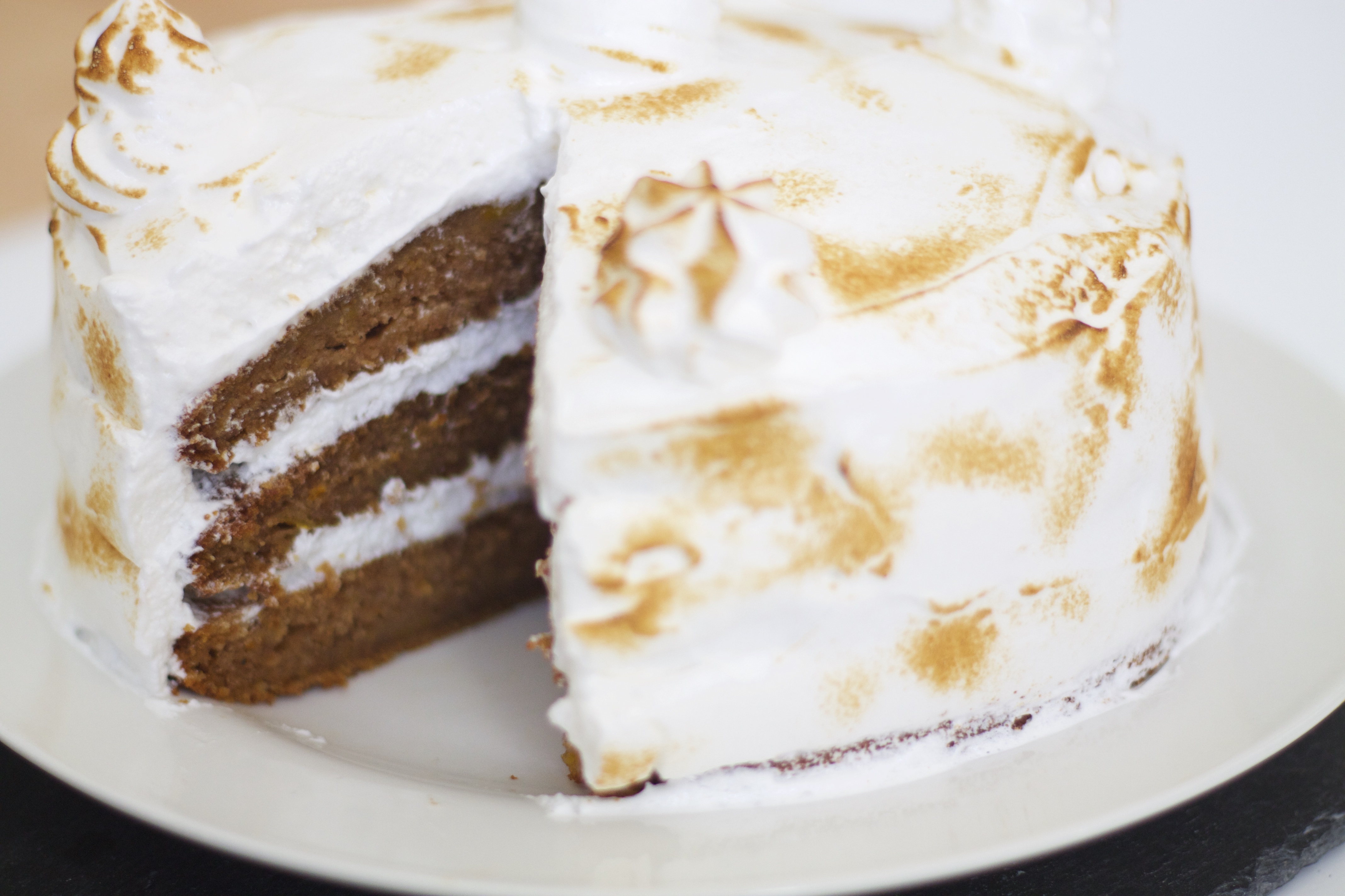 Butternut Squash Cake with Marshmallow Frosting