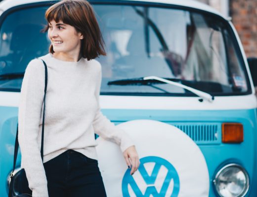 VW van and jumper outfit