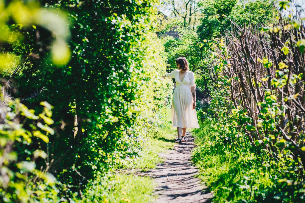 in allotments white maxi dress