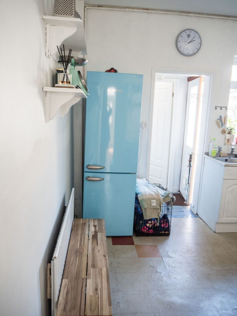 kitchen fridge after