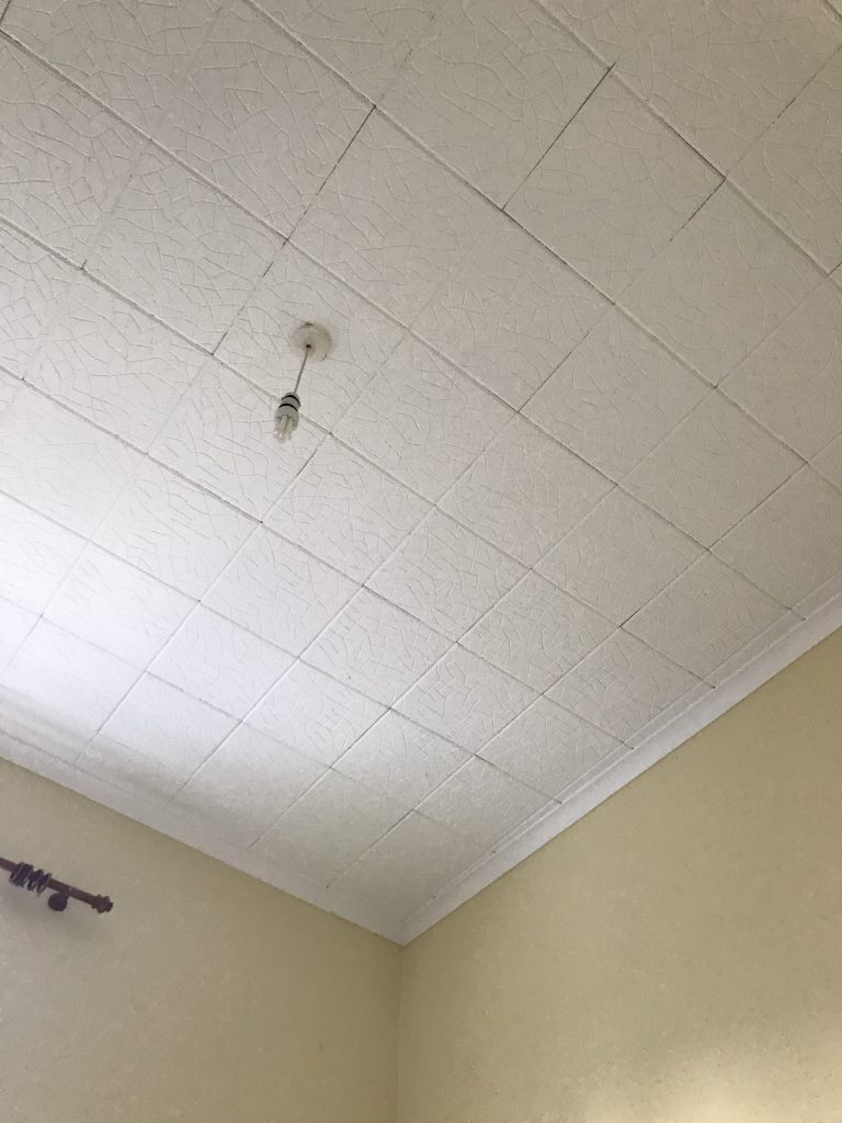 spare room ceiling before