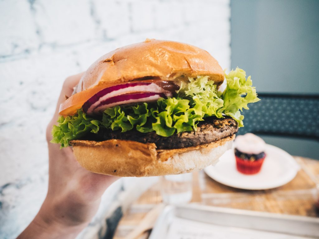 vegan burger from chloe